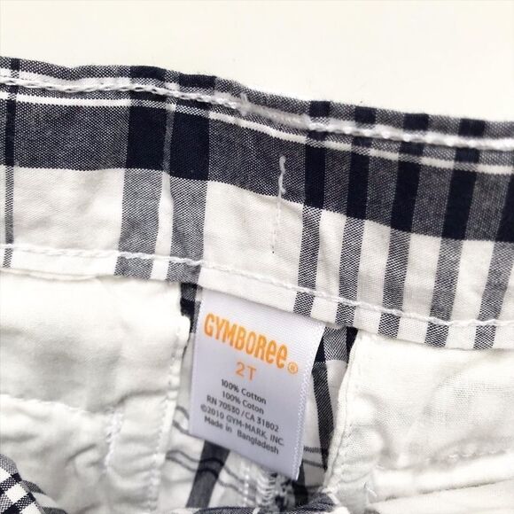 Gymboree navy/white plaid shorts EUC 2T - Picture 3 of 4